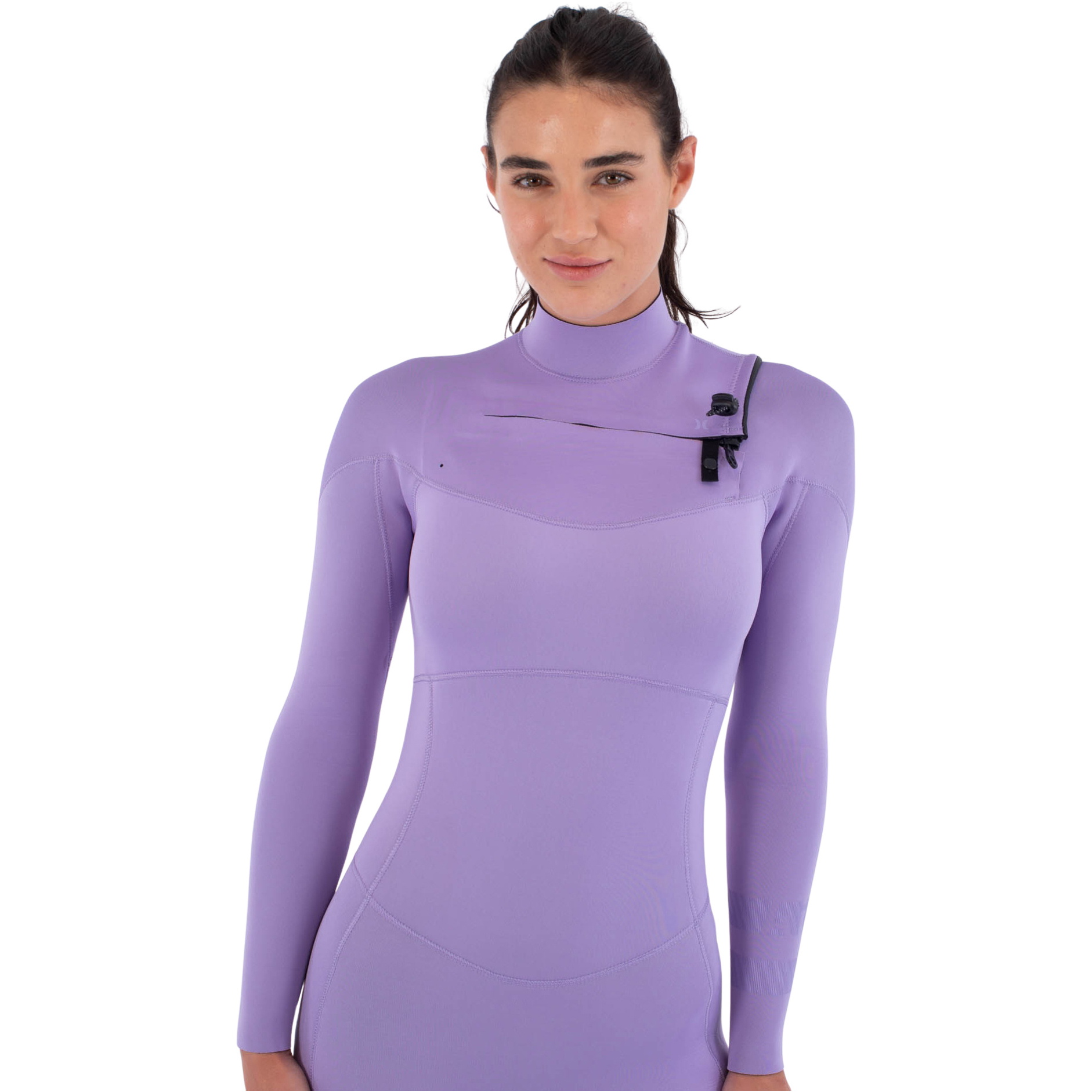 2026 Hurley Dames Air 3/2mm Borst Ritssluiting Wetsuit WFS0013312 - Lavander